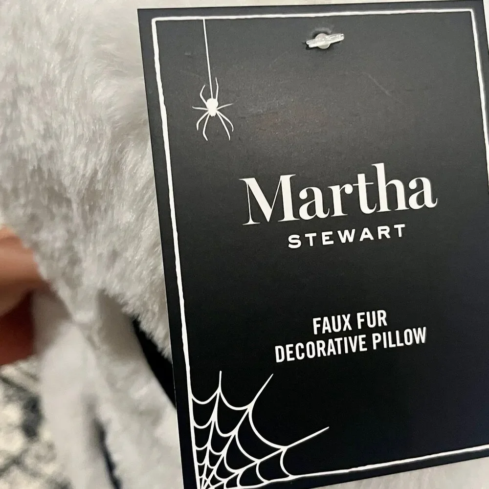 Martha Stewart Halloween Friendly Ghost Pillow with Espresso Martini